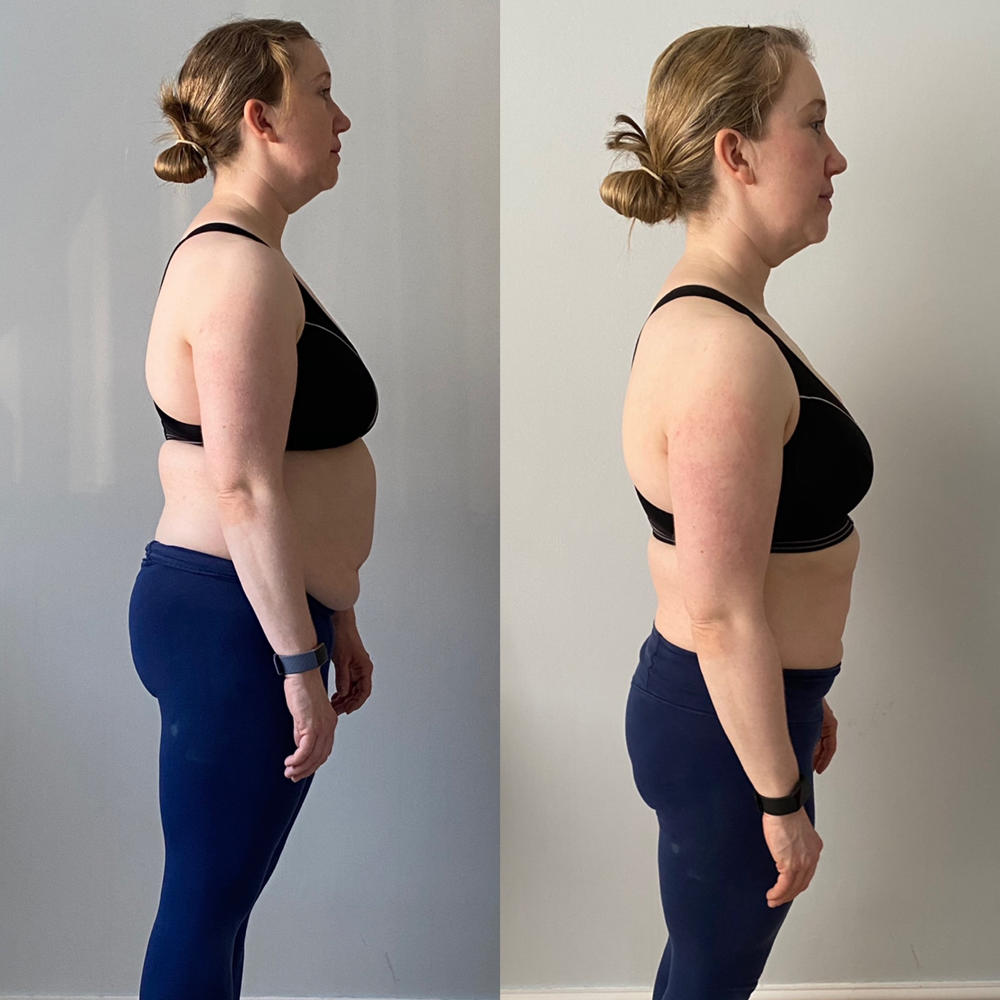Month 4 progress side