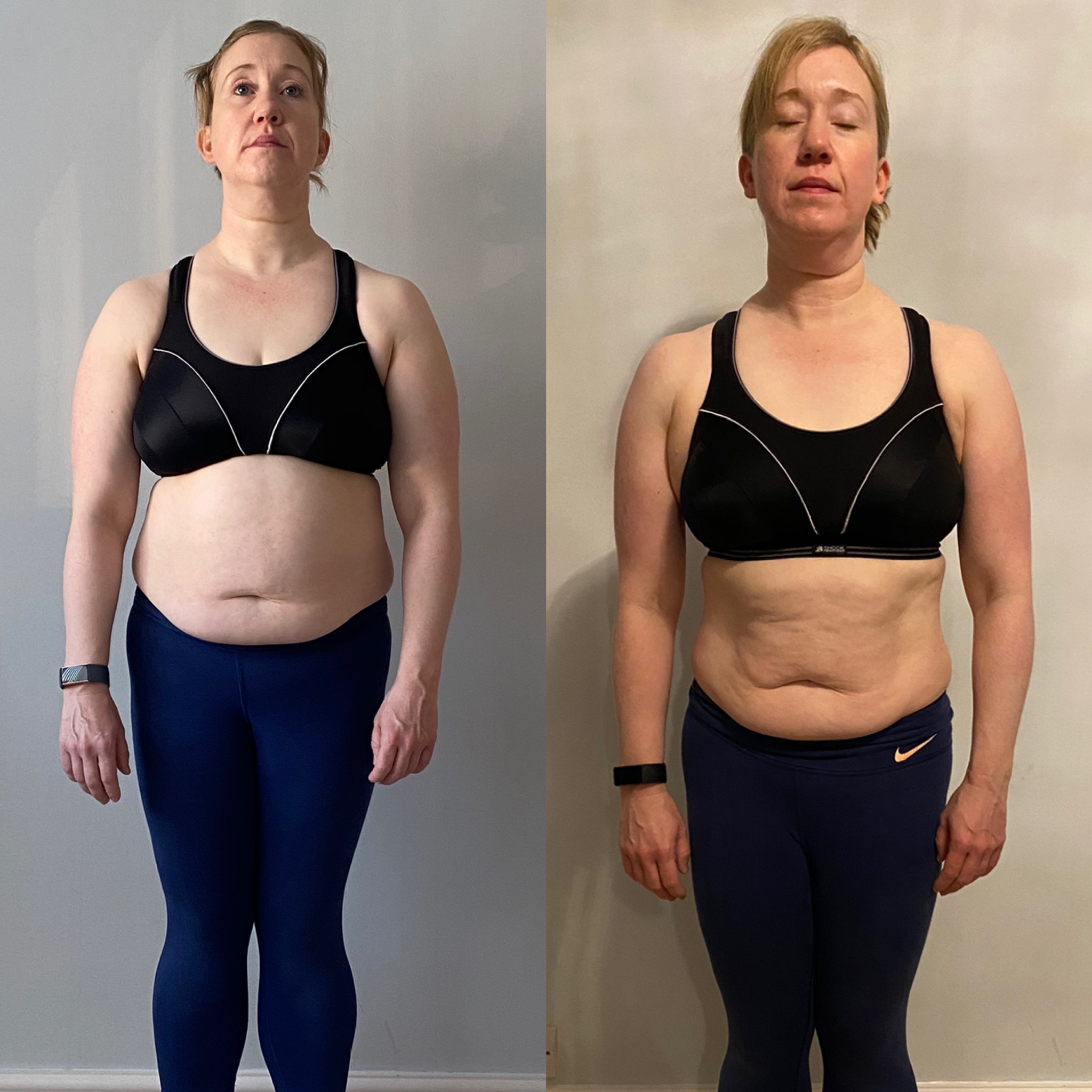 Week 1 vs 8 - Front Progress Week 1 vs 8 - Front Progress