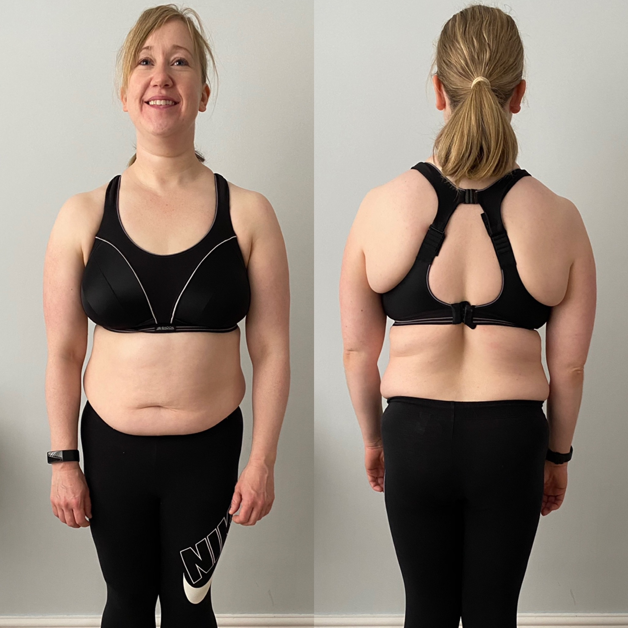 Week 1 - Front / Back Week 4 - Front / Back